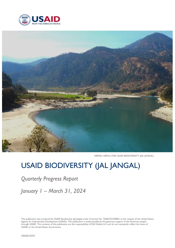USAID Biodiversity (Jal Jangal) – Y2 Q2 Progress Report Jan – Mar 2024