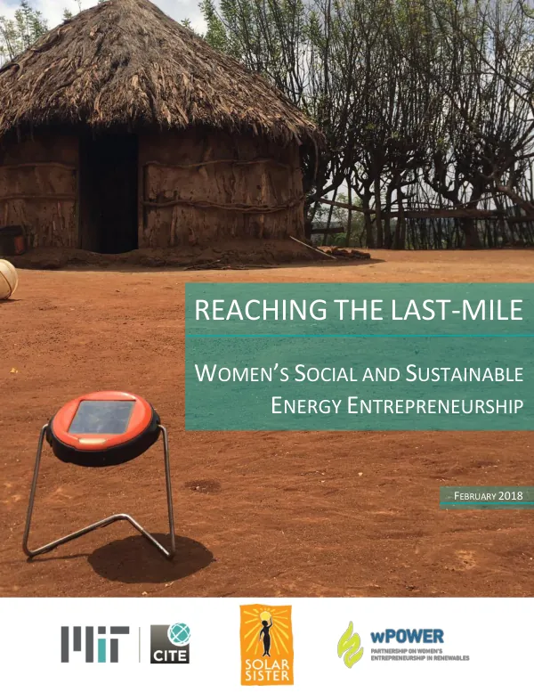 Women’s Social and Sustainable Energy Entrepreneurship: Reaching the Last-Mile