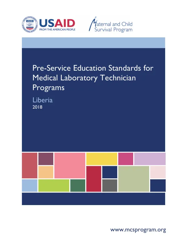 Pre-Service Education Standards for Medical Laboratory Technician Programs in Liberia