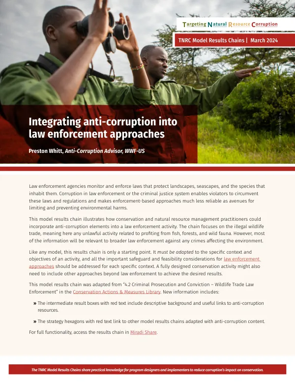 TNRC Model Results Chains: Targeting Natural Resource Corruption