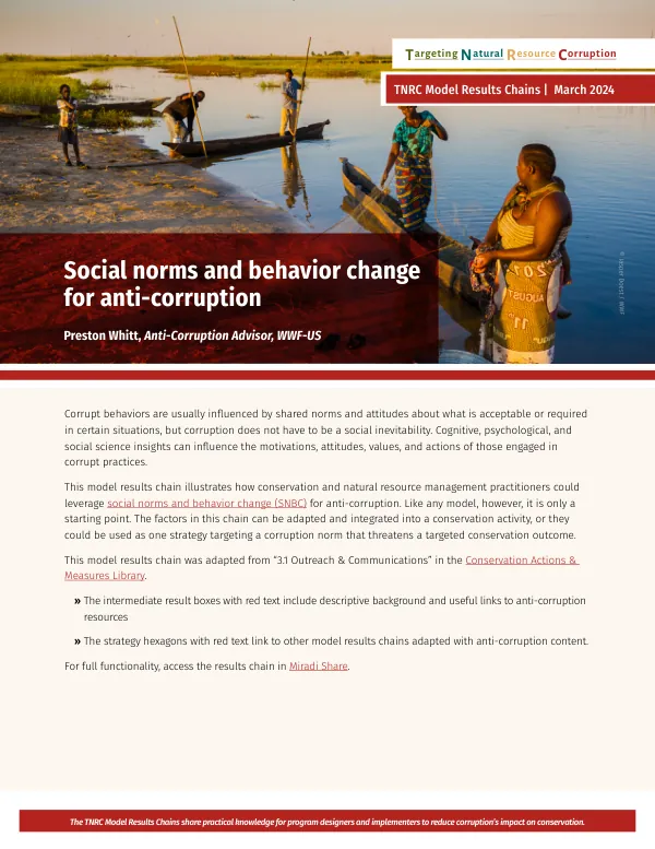 TNRC Model Results Chains: Targeting Natural Resource Corruption