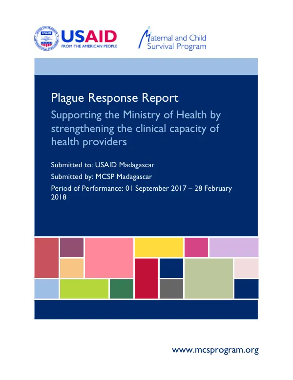 Plague Response Report Supporting the Ministry of Health