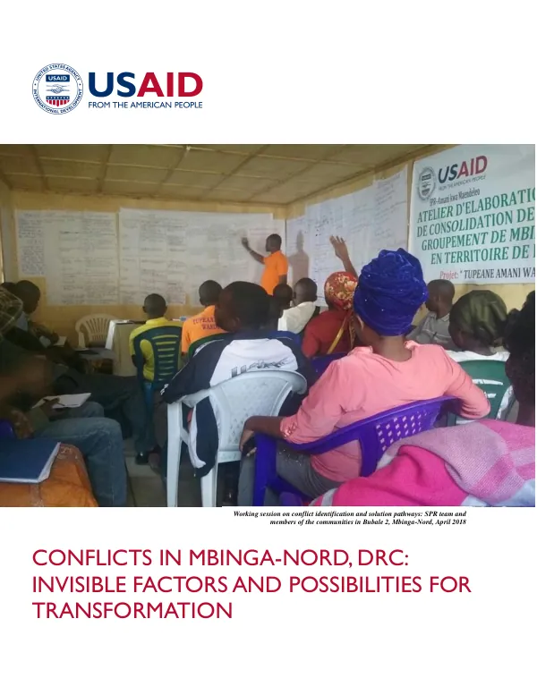 Conflicts in Mbinga-Nord, DRC: Invisible Factors and Possibilities for Transformation