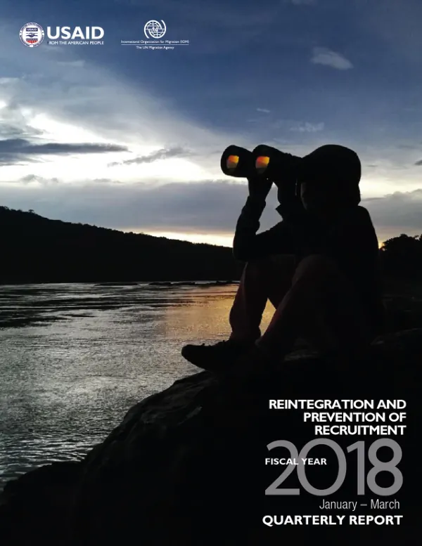 Quarterly Report #10 (Q2 FY2018) for the Recruitment Prevention and Reintegration (RPR) Program in Colombia