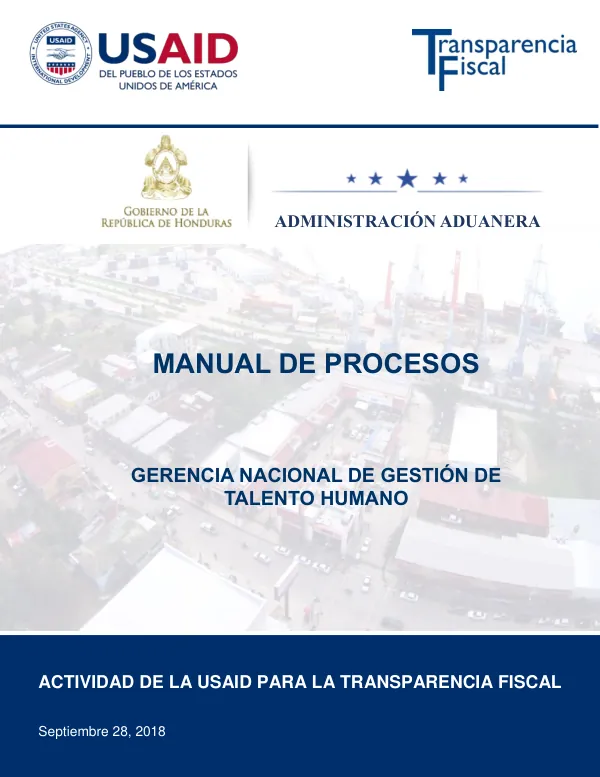 Manual de Procesos de la Gerencia Nacional de Gestión de Talento Humano de la Administración Aduanera