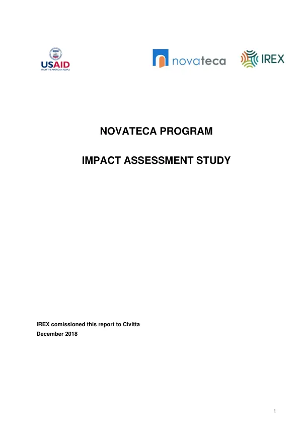 Novateca Program Impact Assessment Study