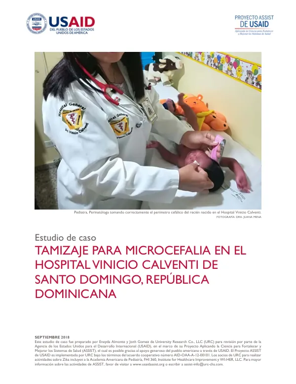 Estudio de caso: Tamizaje para microcefalia en el Hospital Vinicio Calventi de Santo Domingo, República Dominicana