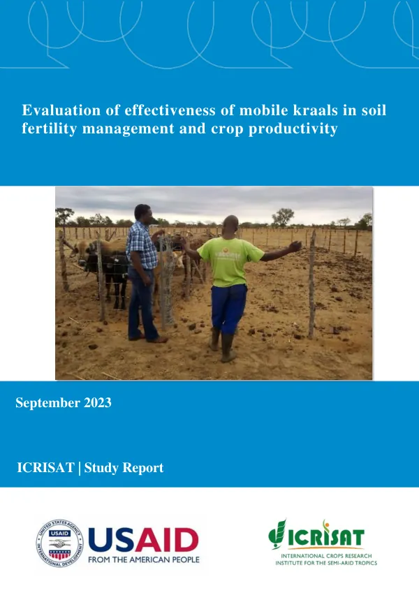 Evaluation of effectiveness of mobile kraals in soil fertility management and crop productivity
