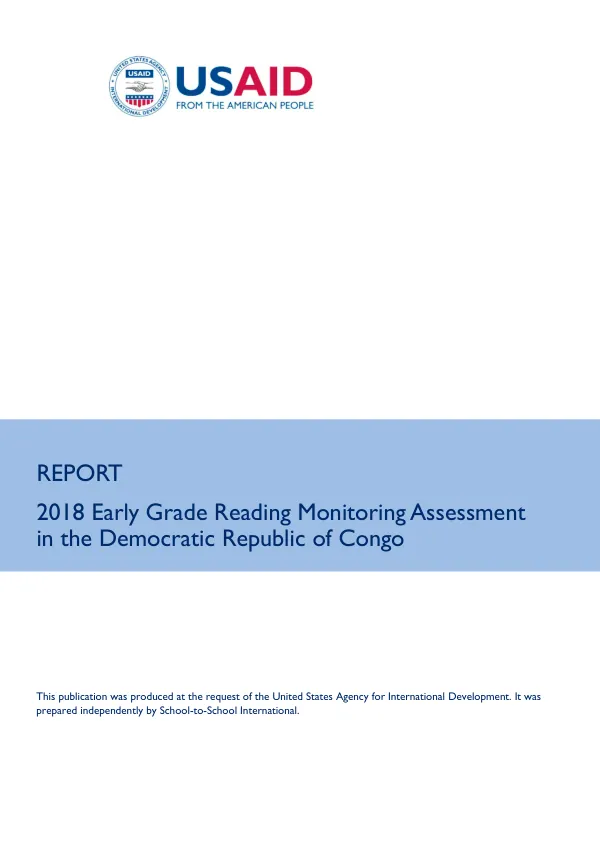 Early Grade Reading Monitoring Report 2018
