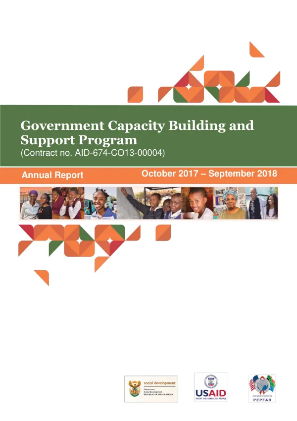 Government Capacity Building and Support Program Annual Report October 2017 – September 2018