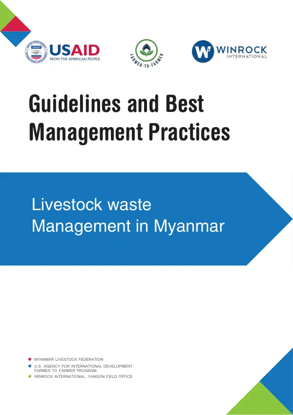 Guidelines and Best Management Practices for Livestock Waste Management in Myanmar