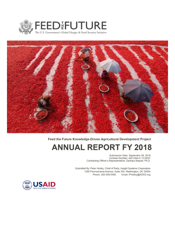 KDAD Annual Report FY 2018