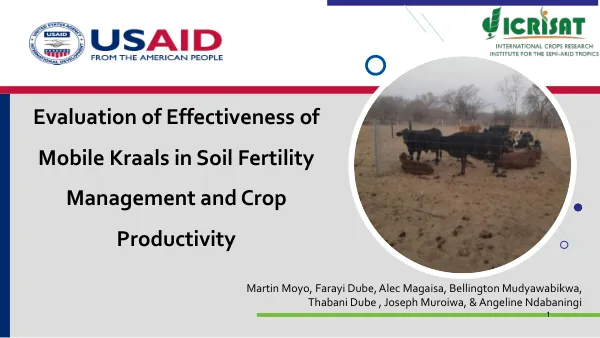 Evaluation of Effectiveness of Mobile Kraals in Soil Fertility Management and Crop Productivity