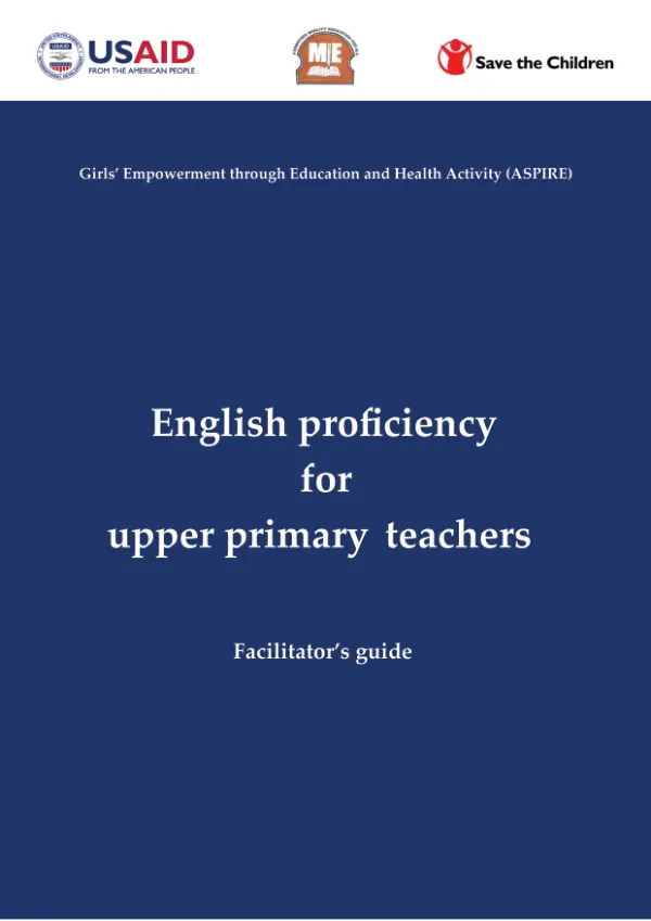 English Language Proficiency Facilitator's Guide