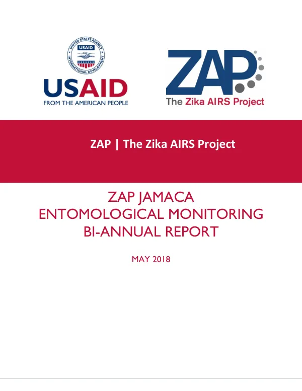Zika AIRS Project (ZAP) Indoor Residual Spraying (IRS 2) Task Order Six: Bi-Annual Report