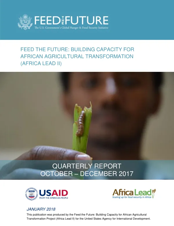 Africa Lead FY 2018 Quarter 1 Public Report