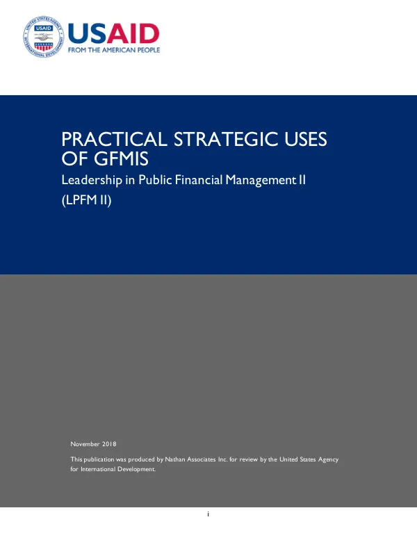 Practical Strategic Uses of GFMIS
