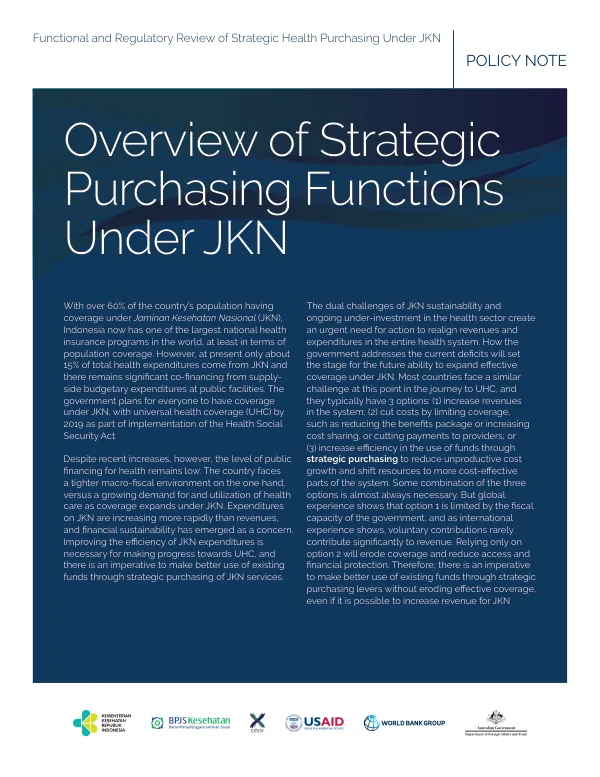 Strategic Purchasing Functions Under JKN