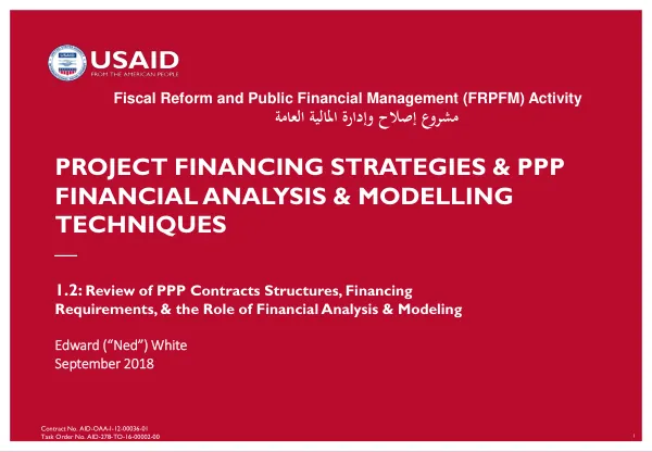 Fiscal Reform and Public Financial Management (FRPFM) Activity