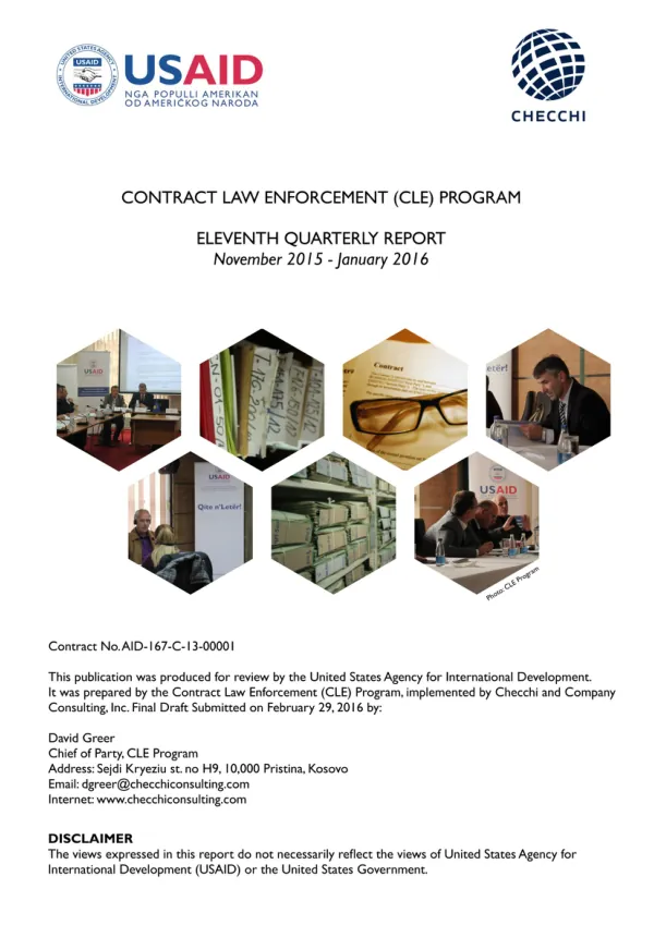 SEAD 7th Quarterly Report April -June 2011