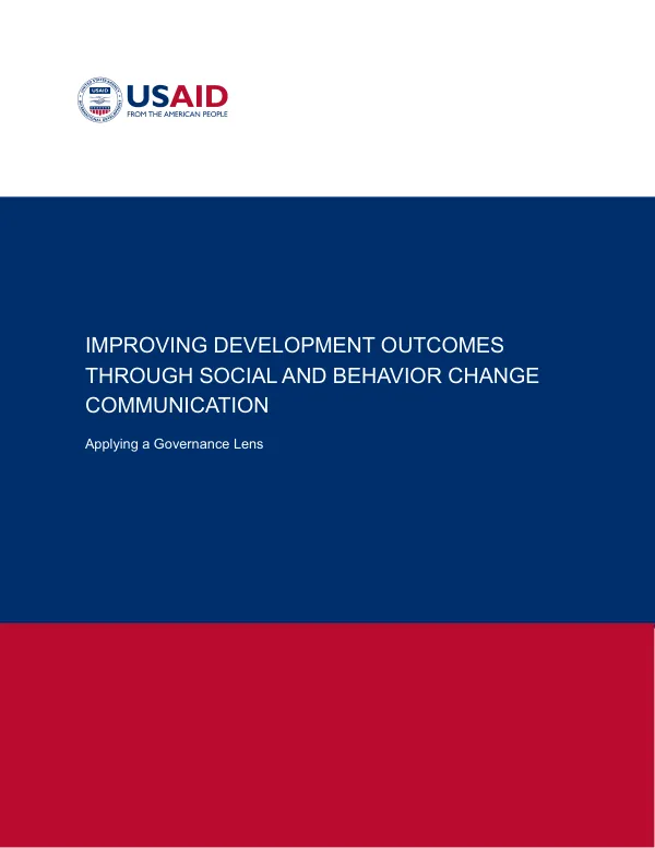 Improving development outcomes through social and behavior change communication