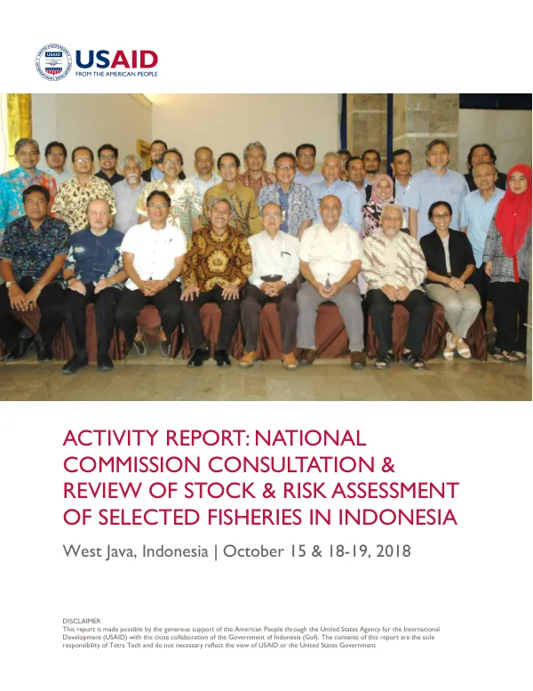 Activity Report: National Commission Consultation & Review of Stock & Risk Assessment of Selected Fisheries in Indonesia