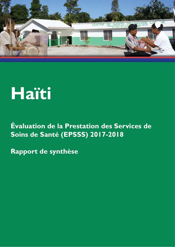 Évaluation de la Prestation des Services de Soins de Santé (EPSSS-II) 2017-2018