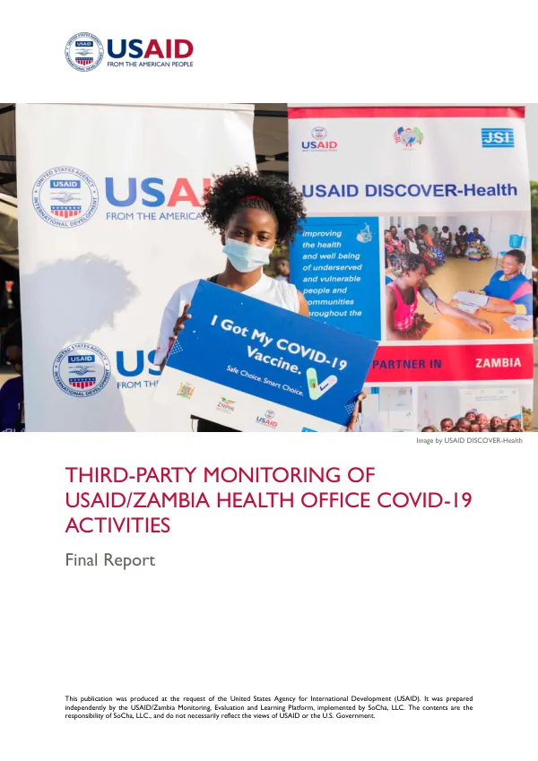 COVID-19 THIRD-PARTY MONITORING REPORT