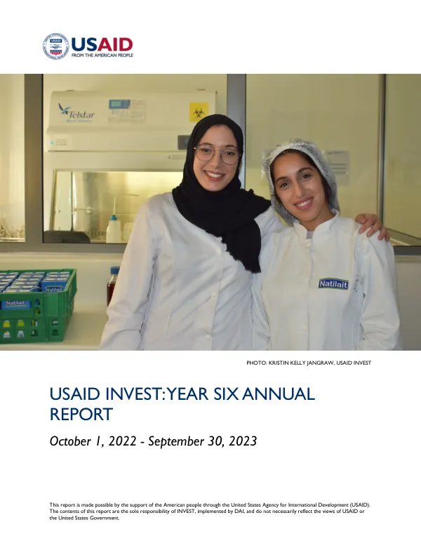 INVEST Year 6 Annual Report