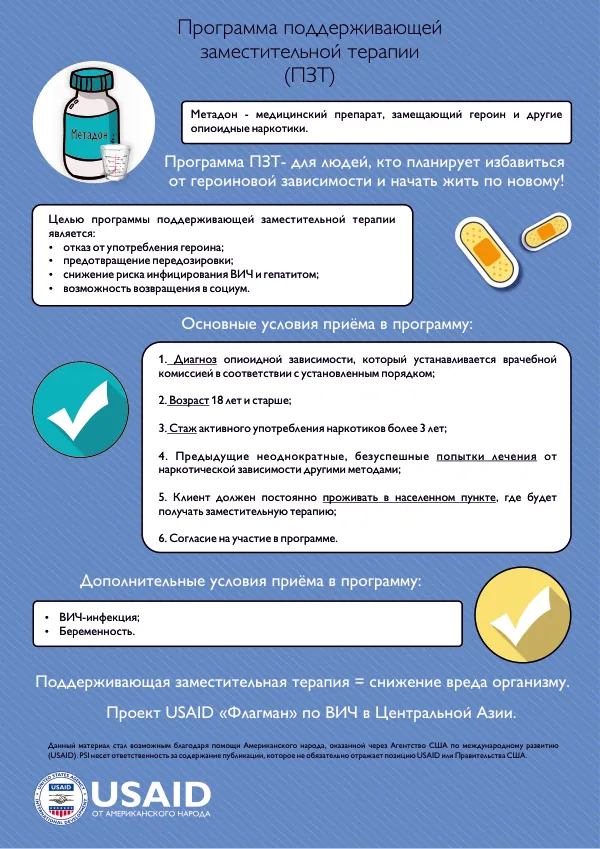 Программа поддерживающей заместительной терапии (ПЗТ)