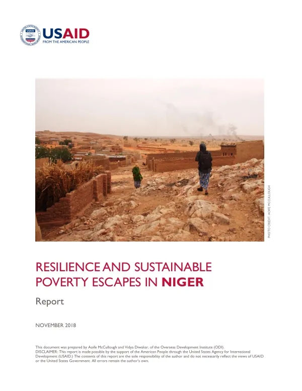Resilience and Sustainable Poverty Escapes in Niger