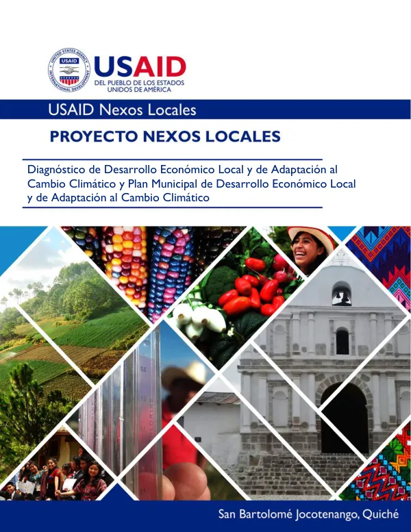 Diagnóstico de Desarrollo Económico Local y de Adaptación al Cambio Climático y Plan Municipal de Desarrollo Económico Local y de Adaptación al Cambio Climático