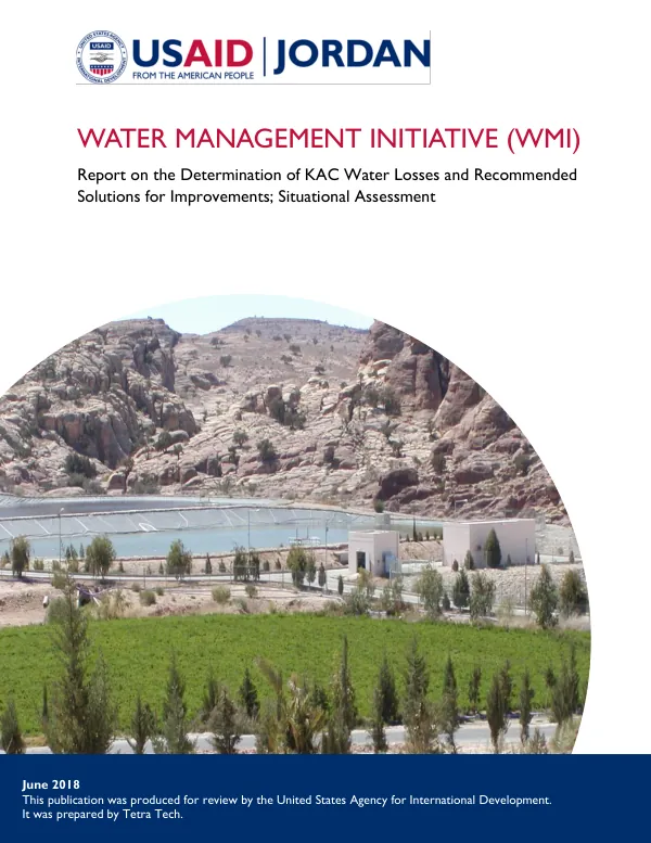 Determination of KAC Water Losses and Recommended Solutions for Improvements; Situational Assessment
