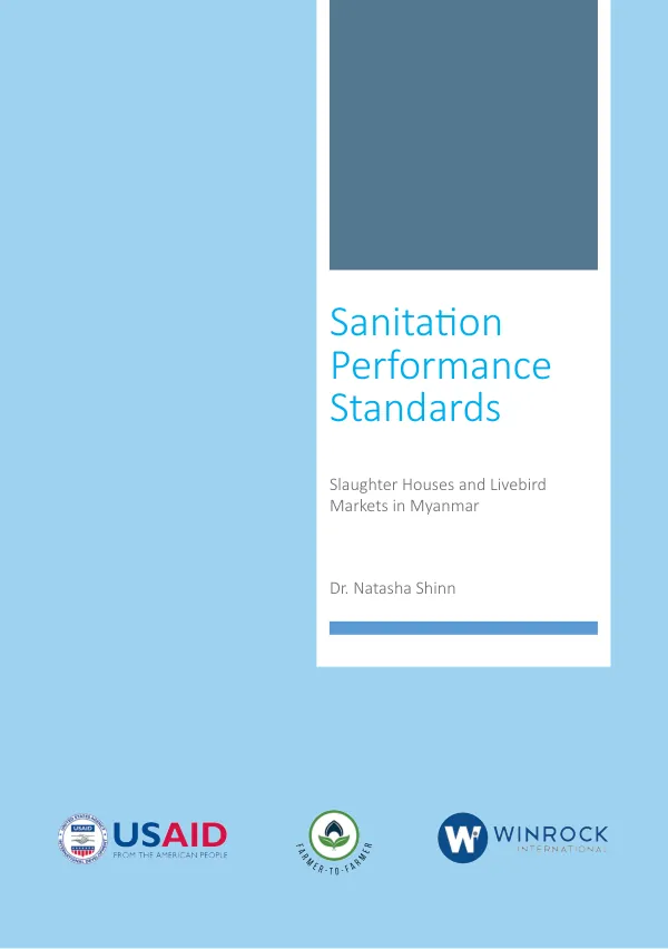 Sanitation Performance Standards for Slaughter Houses and Livebird Markets in Myanmar