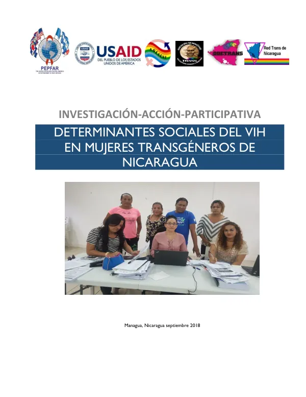 Investigación-Acción-Participativa Determinantes Sociales del VIH en Mujeres Transgéneros de Nicaragua