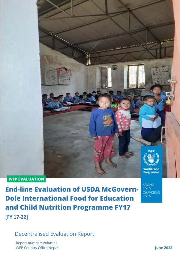 End-line Evaluation of USDA FY17 Funded McGovern-Dole International Food for Education and Child Nutrition Programme in Nepal