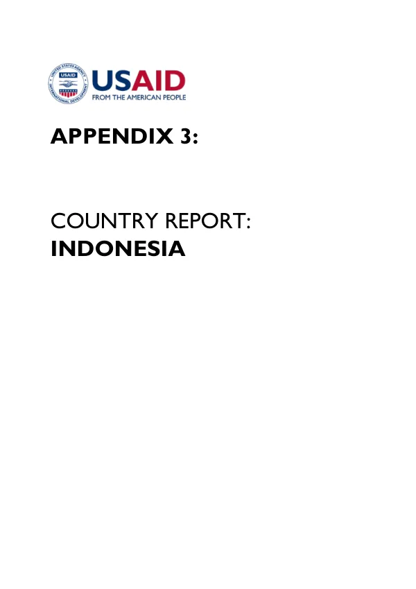 Country Report: Indonesia