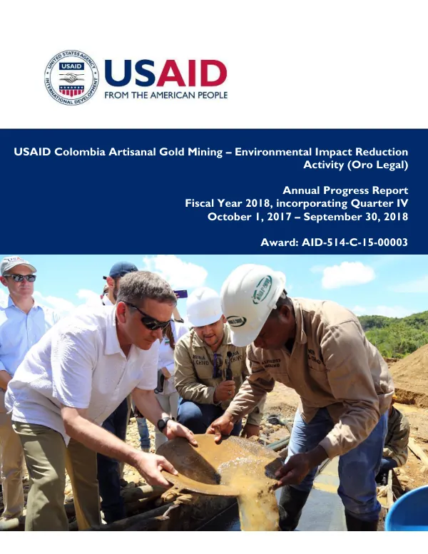 Annual Progress Report Fiscal Year 2018, incorporating Quarter IV October 1, 2017 – September 30, 2018