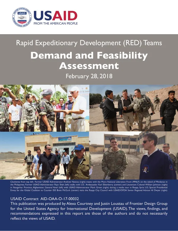 Rapid Expeditionary Development (RED) Teams Demand and Feasibility Assessment
