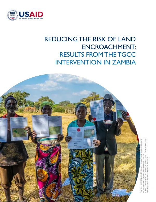 Reducing the Risk of Land Encroachment: Results from the TGCC Intervention in Zambia