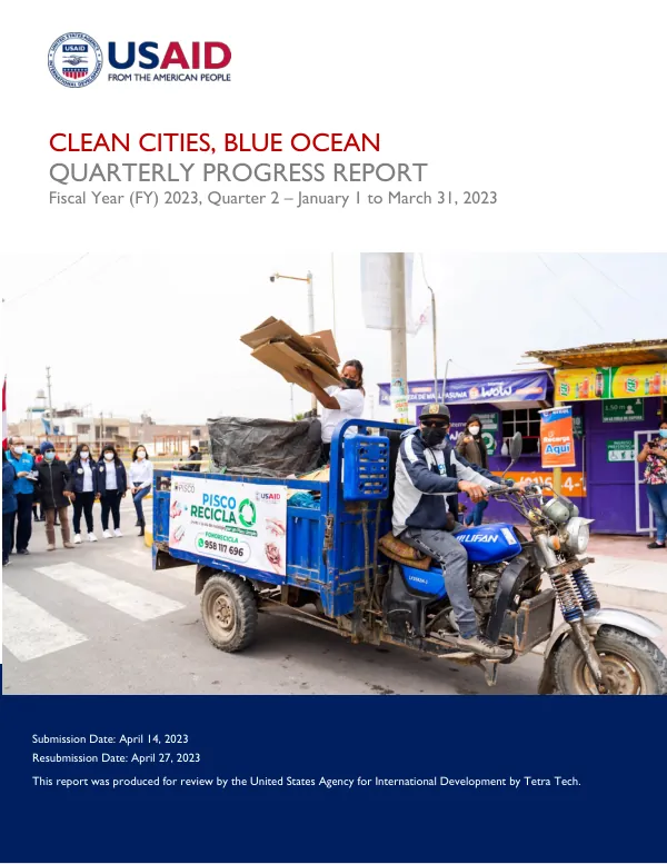 Year Four (FY23) Quarter Two Progress Report: Clean Cities, Blue Ocean
