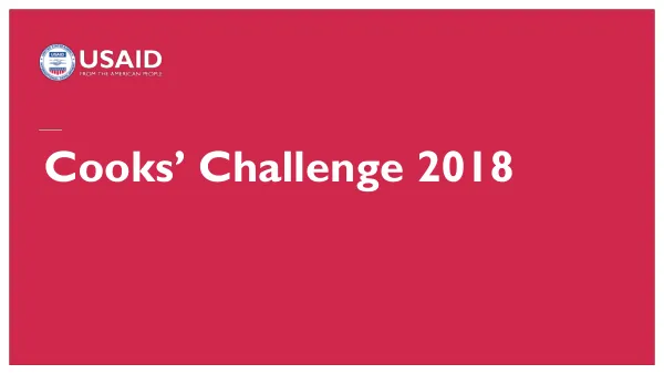 Cooks' Challenge 2018