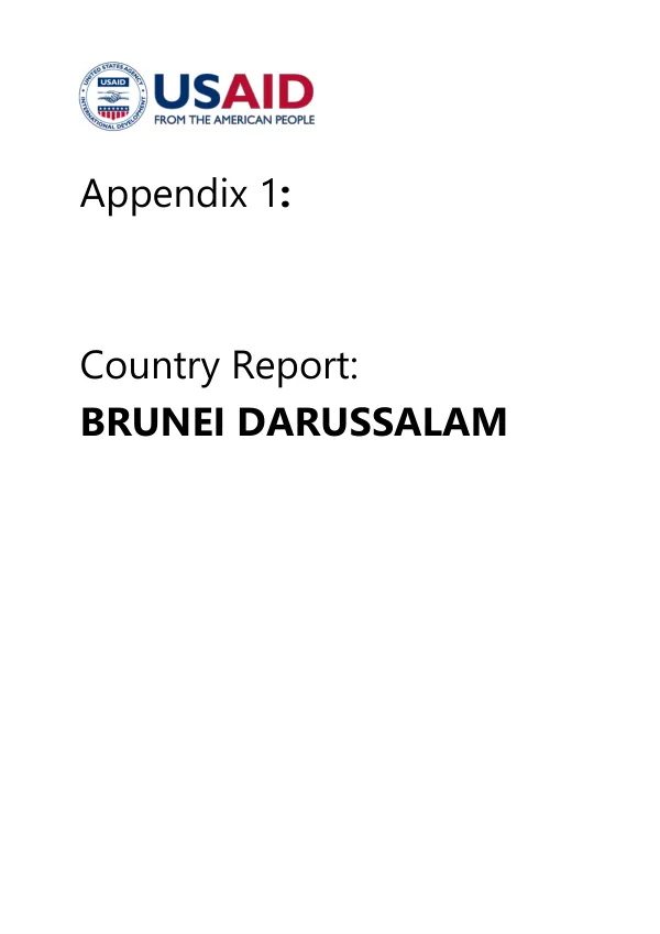 Country Report: Brunei Darussalam