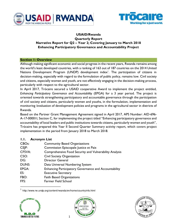 Enhancing Participatory Governance and Accountability