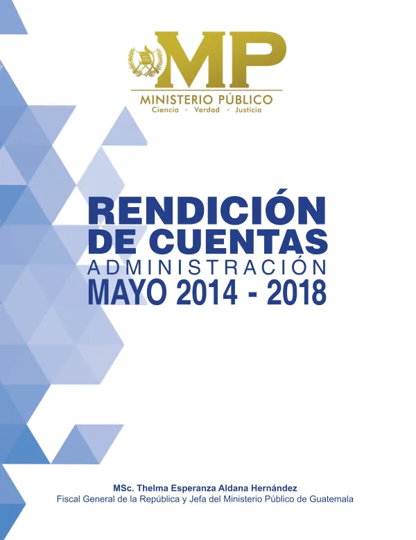 Rendición de Cuentas Administración Mayo 2014 - 2018