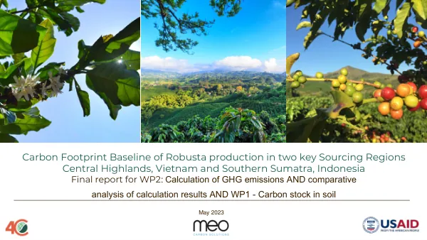 Carbon Footprint Baseline of Robusta production in two key Sourcing Regions