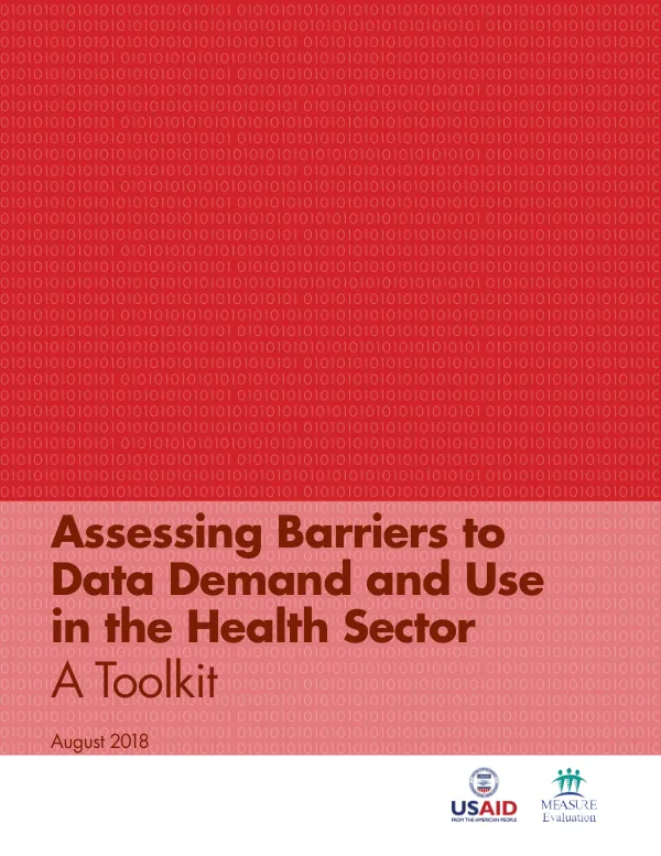 Assessing Barriers to Data Demand and Use in the Health Sector: A Toolkit