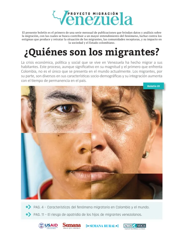 Características del fenómeno migratorio en Colombia y el mundo