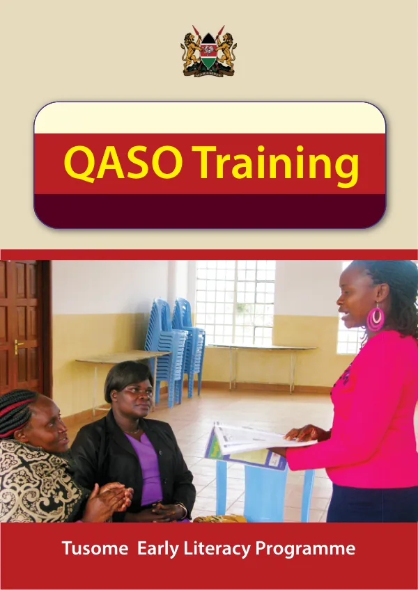 Tusome Early Literacy Programme QASO Training Manual