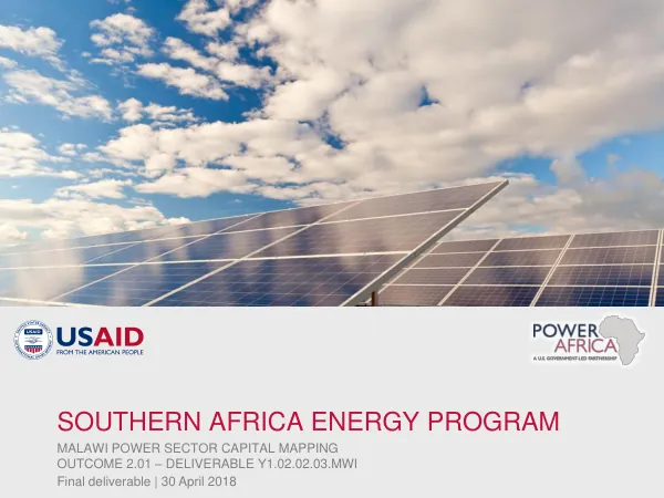 Southern Africa Energy Program (SAEP)